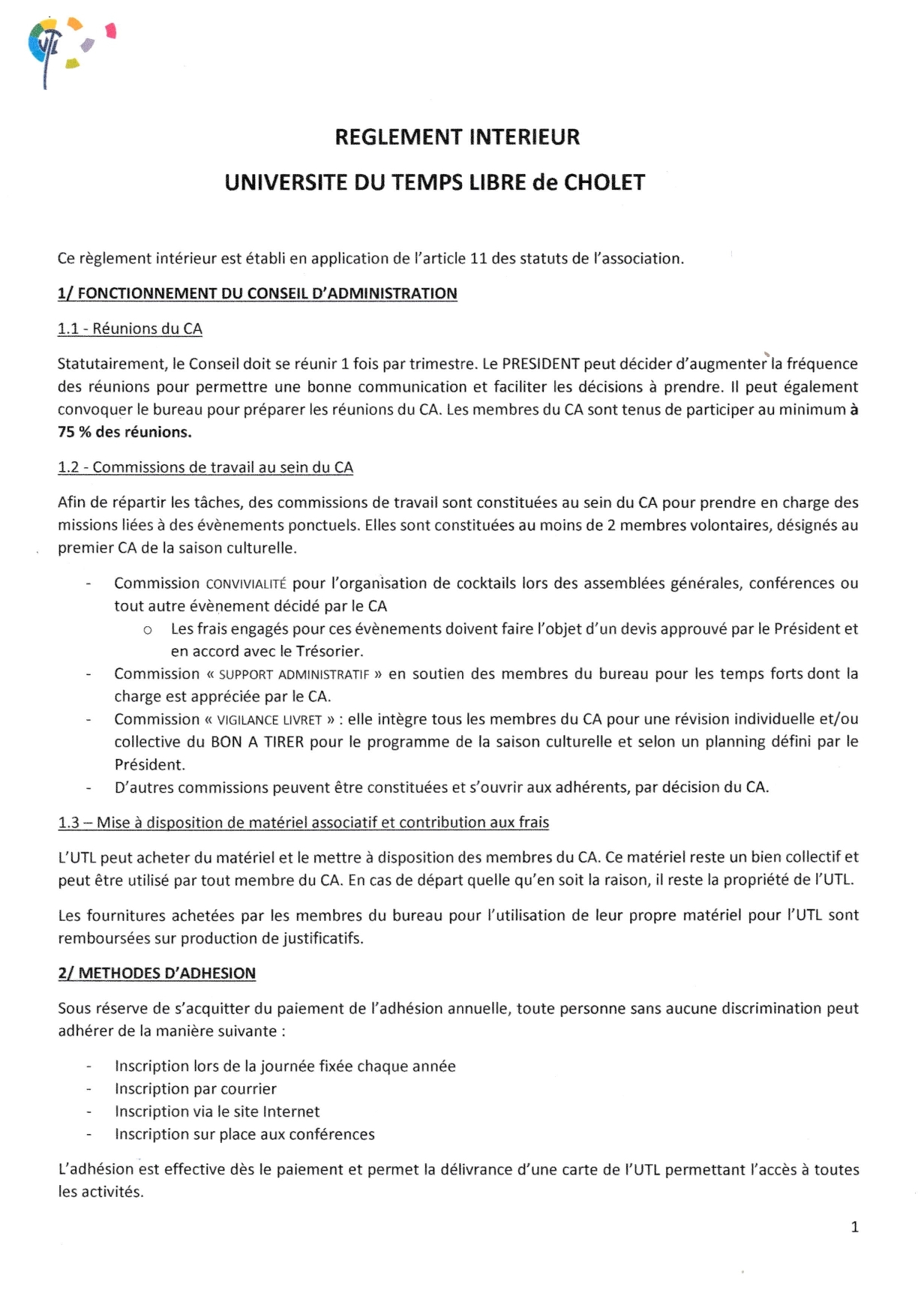 REGLEMENT INT P1